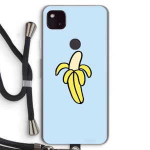 Banana: Pixel 4a 5G Transparant Hoesje met koord