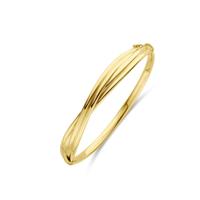 14K Geelgouden Bangle - 9mm Breedte, 60mm Diameter