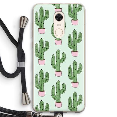 Cactus Lover: Xiaomi Redmi 5 Transparant Hoesje met koord