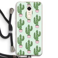 Cactus Lover: Xiaomi Redmi 5 Transparant Hoesje met koord