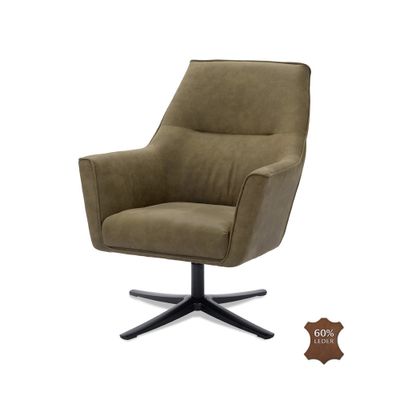 Haluta Relax Fauteuil Jan - Draaibaar - Moss