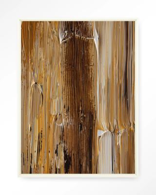 Urban Cotton Wandkleed 'Fluid' 145 x 190cm in Floating Frame - off white Urban Cotton Wandkleed 'Fluid' 145 x 190cm in Floating Frame - off white