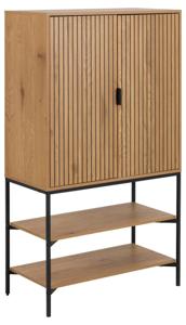 Wandkast Juna Naturel Metaal - Giga Living