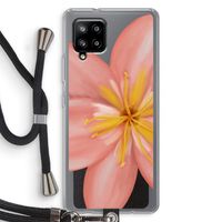 Pink Ellila Flower: Samsung Galaxy A42 5G Transparant Hoesje met koord