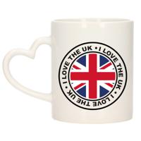 Cadeau koffiemok UK - vlag - I love - 300 ml - keramiek - landen thema - support