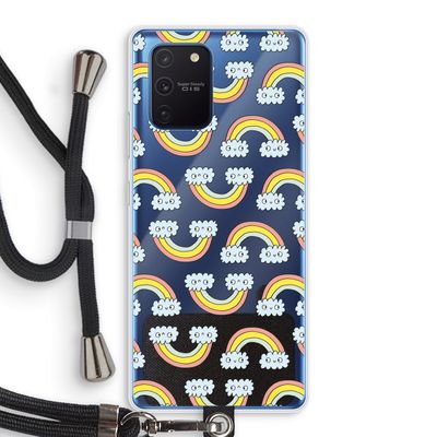 Regenboog: Samsung Galaxy Note 10 Lite Transparant Hoesje met koord