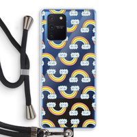 Regenboog: Samsung Galaxy Note 10 Lite Transparant Hoesje met koord
