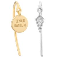 Dames oorbellen Secrecy E8235CDAWW900 Sterling zilver 3 cm