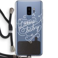 Laters, baby: Samsung Galaxy S9 Plus Transparant Hoesje met koord