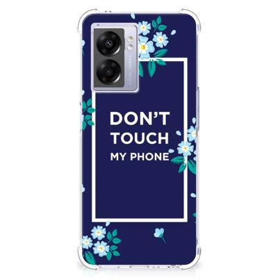 OPPO A77 5G | A57 5G Anti Shock Case Flowers Blue DTMP OPPO A77 5G | A57 5G Anti Shock Case Flowers Blue DTMP