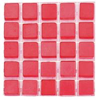 Glorex hobby mozaieken maken steentjes/tegels - 357x - rood - 0.5 x 0.5 x 0.2 cm - zelfklevend