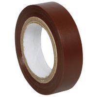 PVC-isolatieband bruin 15 mm, 10 meter UV-bestendig zelfdovend IEC 60454-2