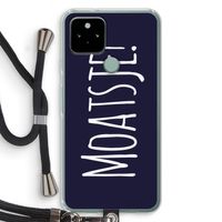 Moatsje!: Pixel 5 Transparant Hoesje met koord