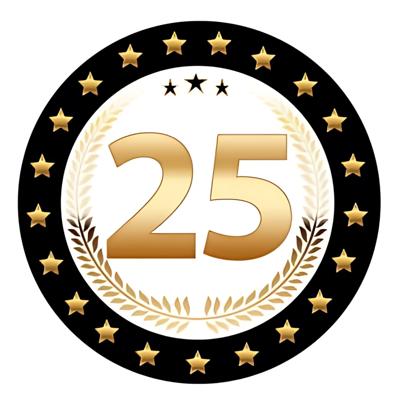 Bierviltjes 25 - 100x stuks - zwart/goud - luxe - verjaardag/jubilea - feestartikelen