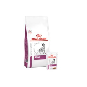 Royal Canin Renal Hond Combi bundel - 14 kg + 12 x 100 gr