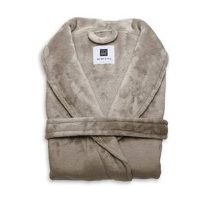 Zo Home Flanel Fleece Badjas Cara - shady sand - S