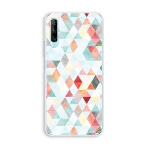 Gekleurde driehoekjes pastel: Huawei P Smart Pro Transparant Hoesje