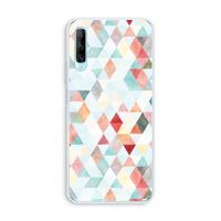 Gekleurde driehoekjes pastel: Huawei P Smart Pro Transparant Hoesje
