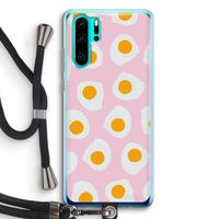 Dancing eggs: Huawei P30 Pro Transparant Hoesje met koord