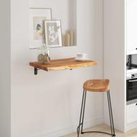 Wandschap rechthoekig natuurlijke rand 50x40x2,5 cm acaciahout