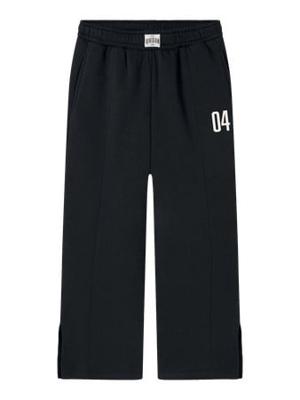Name it winter sweat broek meisjes - zwart - wide leg fit - NkfOdika