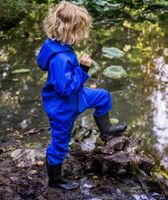 Waterproof Softshell Overall Blue Jumpsuit - thumbnail