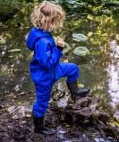 Waterproof Softshell Overall Blue Jumpsuit