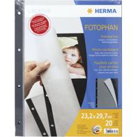 Herma Fotokarton 230x297 mm zwart 20 vel