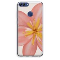 Pink Ellila Flower: Huawei P Smart (2018) Transparant Hoesje