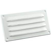 Nedco aluminium schoepenrooster - 180x90mm - wit