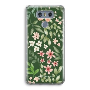 Botanical green sweet flower heaven: LG G6 Transparant Hoesje
