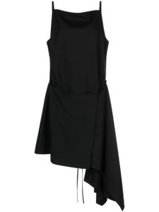 Juun.J robe courte sans manches à ourlet asymétrique - Noir