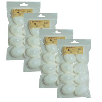 Creative Company eieren - 32x stuks - wit - kunststof - 6 cm - decoraties - DIY Creative Company eieren - 32x stuks - wit - kunststof - 6 cm - decoraties - DIY
