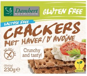 Damhert Gluten Free haver Crackers Lactose Free