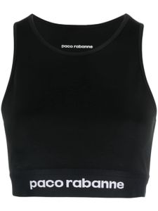 Rabanne brassière de sport Jersey Bodyline - Noir