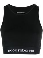 Rabanne brassière de sport Jersey Bodyline - Noir - thumbnail