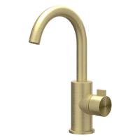 IVY Tribe Wastafelkraan - Hoge Draaibare Uitloop - Geborsteld RVS 316 Mat Goud PVD