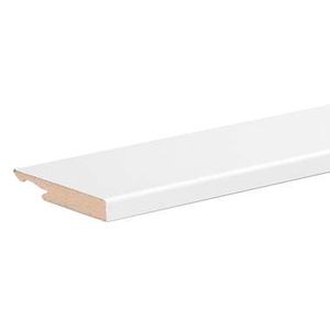 MDF plint - wit recht - 240x1,4x7,5 cm - Leen Bakker