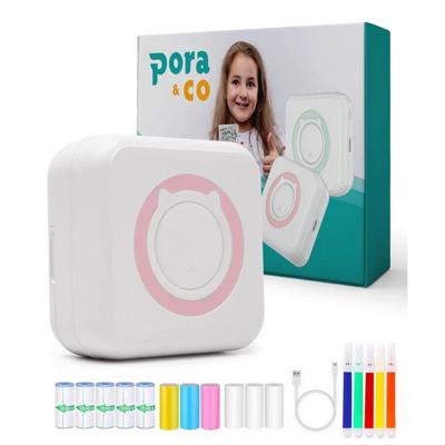 Pora&co Mini printer voor mobiel, roze
