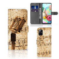 Samsung Galaxy A71 Telefoonhoesje met foto Bladmuziek - thumbnail