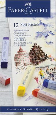 Faber Castell fc-128312 pastelkrijt creative studio softpastel 12 delig etui