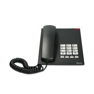 Alecto CW30 Vaste Telefoon - Bureautelefoon met 10 Sneltoetsen en een Waarschuwingslicht - CW20 - Zwart