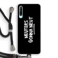 Neuters (zwart): Huawei P Smart Pro Transparant Hoesje met koord