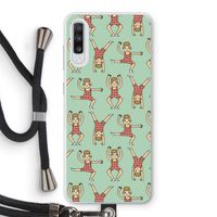 Gymboys: Samsung Galaxy A70 Transparant Hoesje met koord Gymboys: Samsung Galaxy A70 Transparant Hoesje met koord