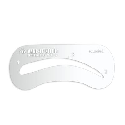 Make-Up Studio Brows Accessoire Brow Stencil Rounded 1Stuks Make-Up Studio Brows Accessoire Brow Stencil Rounded 1Stuks