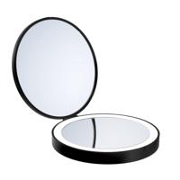 Smedbo Outline Lite Cosmeticaspiegel - 12x2cm - abs Mat Zwart FB627