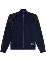 Diesel cardigan K-Leuca à fermeture zippée - Bleu
