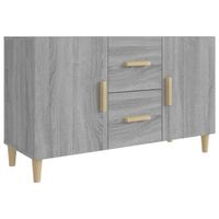 The Living Store Dressoir - Klassiek - Bijzetkast - Afmeting- 100x36x60 cm - Kleur- Grijs Sonoma Eiken - thumbnail