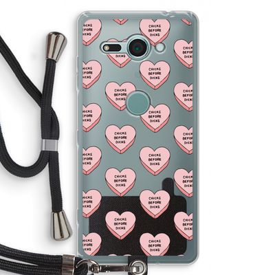 Chicks before dicks: Sony Xperia XZ2 Compact Transparant Hoesje met koord