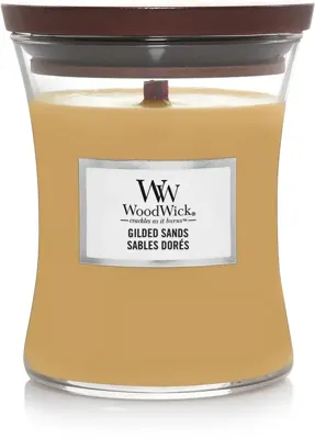 WoodWick medium candle gilded sands